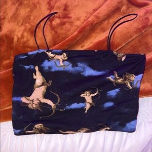 angel strappy tube top